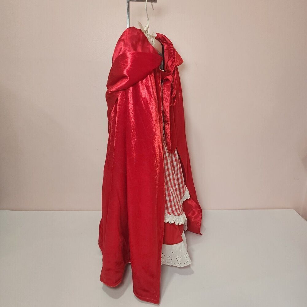 Chasing Fireflies Wishcfaft Little Red Ridding Hood Sz 4 Dress, Cape - Picture 3 of 8